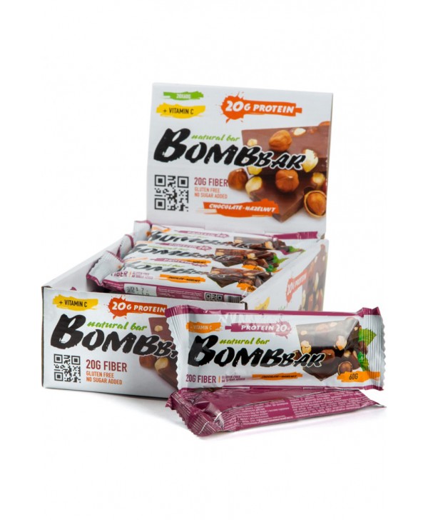 Bombbar Батончик 60 гр. Шоколад-фундук