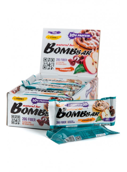 Bombbar Батончик 60 гр. Яблоко-корица