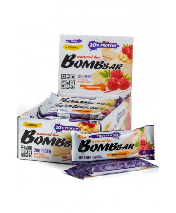 Bombbar Батончик 60 гр. Малиновый чизкейк