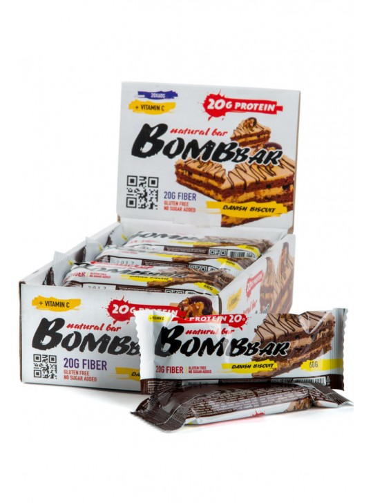 Bombbar Батончик 60 гр. Датский бисквит
