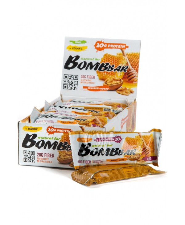 Bombbar Батончик 60 гр. Грецкий орех с мёдом