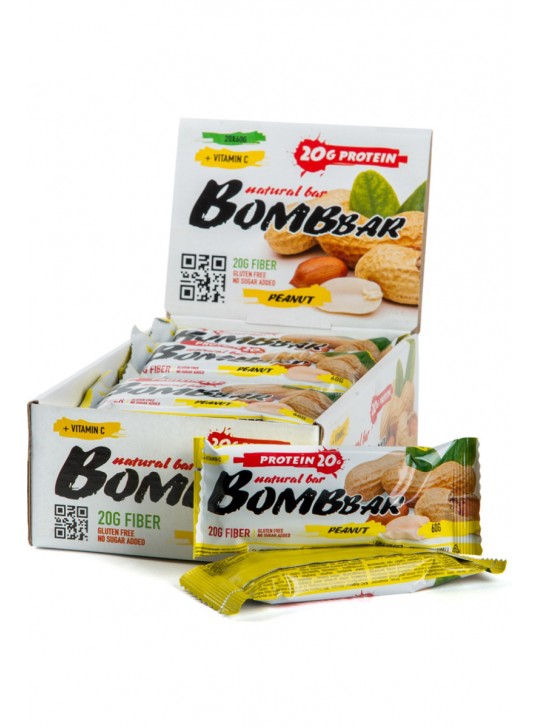 Bombbar Батончик 60 гр. Арахис