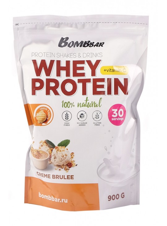 BOMBBAR Whey Protein 900 гр. Крем-брюле
