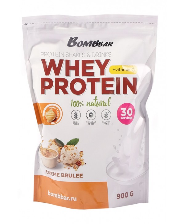 BOMBBAR Whey Protein 900 гр. Крем-брюле