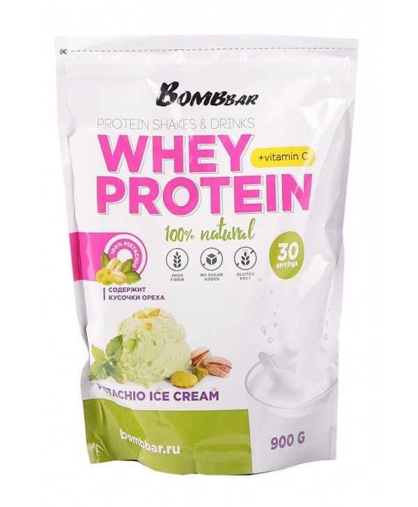 BOMBBAR Whey Protein 900 гр. Фисташковое мороженое