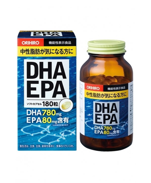 ORIHIRO Омега 3 DHA, EPA  180 жел. капс